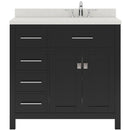 Modern Fittings Caroline Parkway 36" Single Bath Vanity with Quartz Top and Round