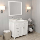 Modern Fittings Caroline Parkway 36" Single Bath Vanity with Quartz Top and Round