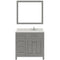 Modern Fittings Caroline Parkway 36" Single Bath Vanity with Quartz Top and Square Sink Faucet