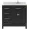 Modern Fittings Caroline Parkway 36" Single Bath Vanity with Quartz Top and Square Sink