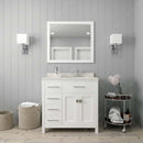 Modern Fittings Caroline Parkway 36" Single Bath Vanity with Quartz Top and Square Sink