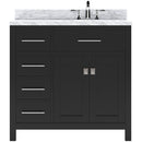 Modern Fittings Caroline Parkway 36" Single Bath Vanity with Marble Top and Round Sink