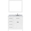 Modern Fittings Caroline Parkway 36" Single Bath Vanity with Marble Top and Round Sink