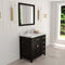 Modern Fittings Caroline Parkway 36" Single Bath Oval Vanity with Calacatta Quartz Top and Round Sink Faucet