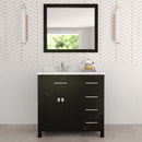 Modern Fittings Caroline Parkway 36" Single Bath Rectangular Vanity with Calacatta Quartz Top and Square Sink