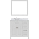 Modern Fittings Caroline Parkway 36" Single Bath Rectangular Vanity with Calacatta Quartz Top and Square Sink