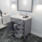 Modern Fittings Caroline Parkway 36" Single Bath Vanity with Cultured Marble Quartz Top and Round Sinks