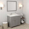 Modern Fitings Caroline Parkway 36" Single Bath Oval Vanity with Quartz Top and Round Sink Faucet