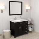 Modern Fitings Caroline Parkway 36" Single Bath Oval Vanity with Quartz Top and Round Sink