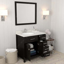 Modern Fitings Caroline Parkway 36" Single Bath Oval Vanity with Quartz Top and Round Sink Faucet