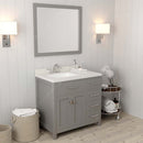 Modern Fittings Caroline Parkway 36" Single Bath Rectangular Vanity with Quartz Top and Square Sink