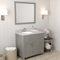 Modern Fittings Caroline Parkway 36" Single Bath Oval Vanity with Marble Top and Round Sink Faucet