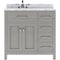 Modern Fittings Caroline Parkway 36" Single Bath Rectangular Vanity with Marble Top and Square Sink