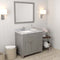 Modern Fittings Caroline Parkway 36" Single Bath Rectangular Vanity with Marble Top and Square Sink Faucet