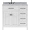 Modern Fittings Caroline Parkway 36" Single Bath Rectangular Vanity with Marble Top and Square Sink