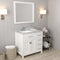 Modern Fittings Caroline Parkway 36" Single Bath Rectangular Vanity with Marble Top and Square Sink