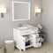 Modern Fittings Caroline Parkway 36" Single Bath Rectangular Vanity with Marble Top and Square Sink Faucet