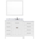 Modern Fittings Caroline Parkway 57" Single Bath Vanity with Calacatta Quartz Top and Square Sink