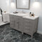 Modern Fittings Caroline Parkway 57" Single Bath Vanity with Cultured Marble Quartz Top and Round Sink