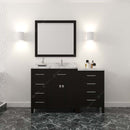 Modern Fittings Caroline Parkway 57" Single Bath Vanity with Cultured Marble Quartz Top and Round Sink