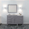 Modern Fittings Caroline Parkway 57" Single Bath Vanity with Cultured Marble Quartz Top and Round Sink Faucet