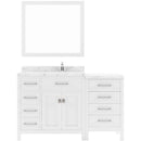 Modern Fittings Caroline Parkway 57" Single Bath Vanity with Cultured Marble Quartz Top and Round Sink