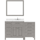 Modern Fittings Caroline Parkway 57" Single Bath Vanity with Cultured Marble Quartz Top and Square Sink