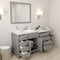 Modern Fittings Caroline Parkway 57" Single Bath Vanity with Quartz Top and Round Sink