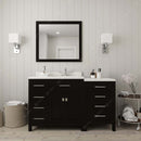 Modern Fittings Caroline Parkway 57" Single Bath Vanity with Quartz Top and Round Sink