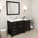 Modern Fittings Caroline Parkway 57" Single Bath Vanity with Quartz Top and Round Sink Faucet