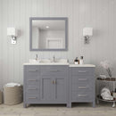 Modern Fittings Caroline Parkway 57" Single Bath Vanity with Quartz Top and Round Sink Faucet