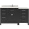 Modern Fittings Caroline Parkway 57" Single Bath Vanity with Quartz Top and Square Sink