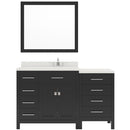 Modern Fittings Caroline Parkway 57" Single Bath Vanity with Quartz Top and Square Sink