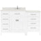 Modern Fittings Caroline Parkway 57" Single Bath Vanity with Quartz Top and Square Sink