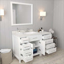 Modern Fittings Caroline Parkway 57" Single Bath Vanity with Quartz Top and Square Sink