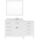 Modern Fittings Caroline Parkway 57" Single Bath Vanity with Quartz Top and Square Sink