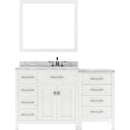 Modern Fittings Caroline Parkway 57" Single Bath Vanity with Marble Top and Round Sink