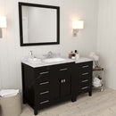 Modern Fittings Caroline Parkway 57" Single Bath Vanity with Marble Top and Square Sink