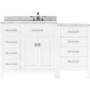 Modern Fittings Caroline Parkway 57" Single Bath Vanity with Marble Top and Square Sink