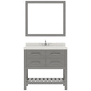 Modern Fittings Caroline Estate 36" Single Bath Vanity with White Quartz Top and Round Sink