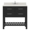 Modern Fittings Caroline Estate 36" Single Bath Vanity with White Quartz Top and Round Sink