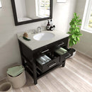 Modern Fittings Caroline Estate 36" Single Bath Vanity with White Quartz Top and Round Sink