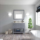 Modern Fittings Caroline Estate 36" Single Bath Vanity with White Quartz Top and Round Sink