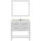 Modern Fittings Caroline Estate 36" Single Bath Vanity with White Quartz Top and Round Sink