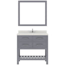 Modern Fittings Caroline Estate 36" Single Bath Vanity with White Quartz Top and Square Sink