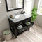 Modern Fittings Caroline Estate 36" Single Bath Vanity with White Marble Top and Round Sink