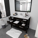 Modern Fittings Caroline Estate 48" Single Bath Vanity with Cultured Marble Quartz Top and Round Sink