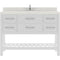 Modern Fittings Caroline Estate 48" Single Bath Vanity with White Quartz Top and Round Sink