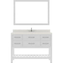 Modern Fittings Caroline Estate 48" Single Bath Vanity with White Quartz Top and Round Sink