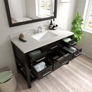 Modern Fittings Caroline Estate 48" Single Bath Vanity with Quartz Top and Square Sink Faucet